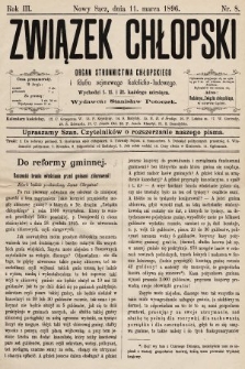 Związek Chłopski : organ stronnictwa chłopskiego. 1896, nr 8