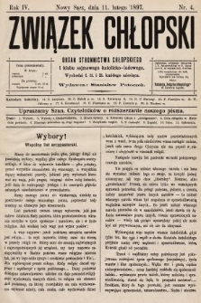 Związek Chłopski : organ stronnictwa chłopskiego. 1897, nr 4