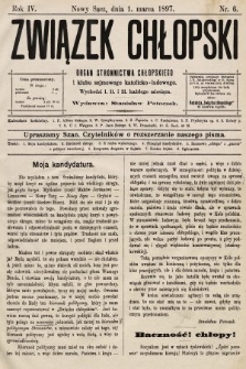 Związek Chłopski : organ stronnictwa chłopskiego. 1897, nr 6