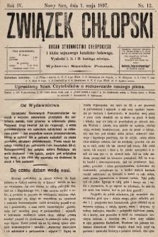 Związek Chłopski : organ stronnictwa chłopskiego. 1897, nr 12