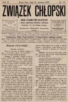 Związek Chłopski : organ stronnictwa chłopskiego. 1897, nr 17