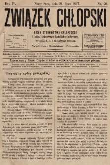 Związek Chłopski : organ stronnictwa chłopskiego. 1897, nr 20