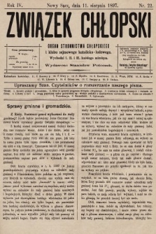 Związek Chłopski : organ stronnictwa chłopskiego. 1897, nr 22