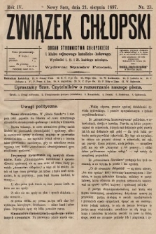 Związek Chłopski : organ stronnictwa chłopskiego. 1897, nr 23