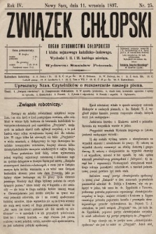 Związek Chłopski : organ stronnictwa chłopskiego. 1897, nr 25