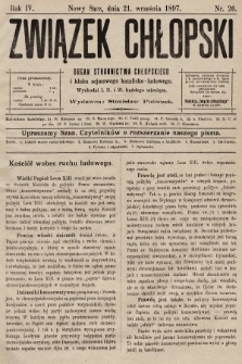 Związek Chłopski : organ stronnictwa chłopskiego. 1897, nr 26