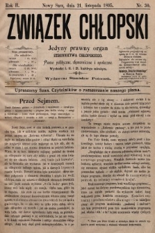 Związek Chłopski : organ stronnictwa chłopskiego. 1894, nr 30