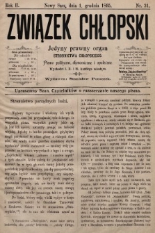 Związek Chłopski : organ stronnictwa chłopskiego. 1894, nr 31