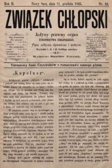 Związek Chłopski : organ stronnictwa chłopskiego. 1894, nr 32