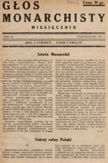 Głos Monarchisty : miesięcznik. 1936, nr 7