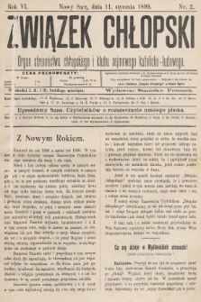 Związek Chłopski : organ stronnictwa chłopskiego i klubu sejmowego katolicko-ludowego. 1899, nr 2
