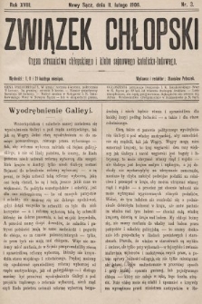 Związek Chłopski : organ stronnictwa chłopskiego i klubu sejmowego katolicko-ludowego. 1906, nr 3