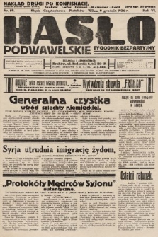 Hasło Podwawelskie : tygodnik bezpartyjny. 1934, nr 50