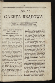 Gazeta Rządowa. 1794, nr 102