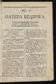Gazeta Rządowa. 1794, nr 104