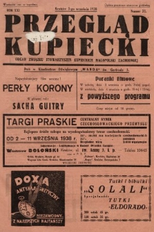 Przegląd Kupiecki : organ Związku Stowarzyszeń Kupieckich Małopolski Zachodniej. 1938, nr 31