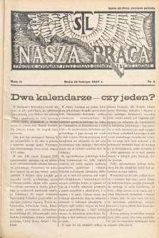Nasza Praca : tygodnik wydawany przez Zarząd Główny TSL we Lwowie. 1937, nr 8