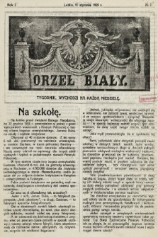 Orzeł Biały : tygodnik, wychodzi na każdą niedzielę. 1925, nr 2