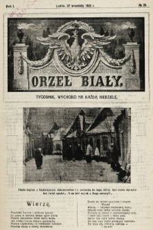 Orzeł Biały : tygodnik, wychodzi na każdą niedzielę. 1925, nr 39