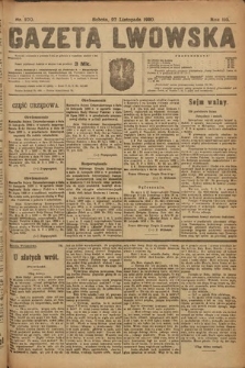 Gazeta Lwowska. 1920, nr 270