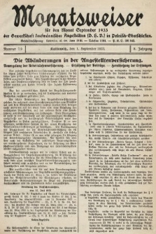 Der Monatsweiser : für den Monat... : der Gewerkschaft kaufmännischer Angestellten (D.H.V.) in Polnisch-Oberschlesien. 1933, nr 7/9