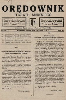 Orędownik Powiatu Morskiego. 1929, nr 23
