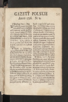 Gazety Polskie. 1736, nr 2
