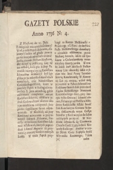 Gazety Polskie. 1736, nr 4