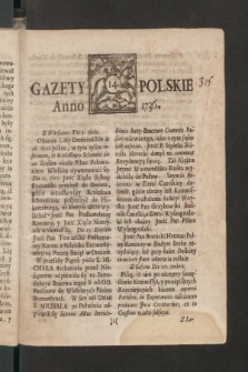 Gazety Polskie. 1736, nr 14