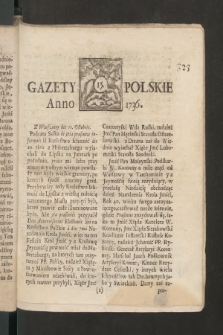 Gazety Polskie. 1736, nr 15