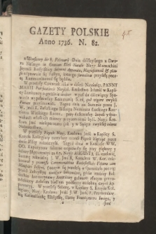 Gazety Polskie. 1736, nr 82