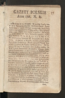 Gazety Polskie. 1736, nr 83