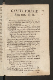 Gazety Polskie. 1736, nr 86