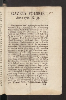 Gazety Polskie. 1736, nr 93