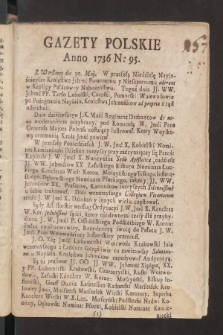 Gazety Polskie. 1736, nr 95