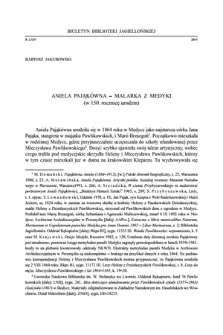 Aniela Pająkówna - malarka z Medyki (w 150. rocznicę urodzin)