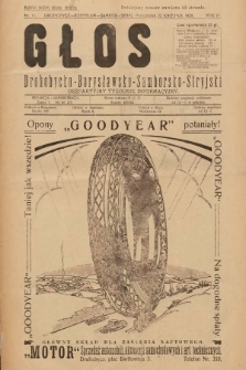Głos Drohobycko-Borysławsko-Samborsko-Stryjski : bezpłatny tygodnik informacyjny. 1929, nr 11