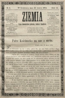 Ziemia : pismo ekonomiczno-społeczne, rolnicze i handlowe. 1894, nr 6