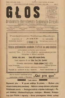 Głos Drohobycko-Borysławsko-Samborsko-Stryjski : bezpłatny tygodnik informacyjny. 1929, nr 19