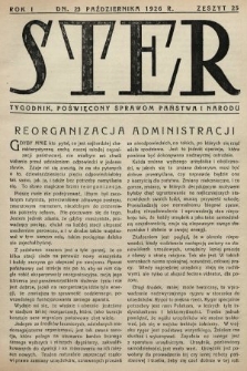 Ster : tygodnik poświęcony sprawom państwa i narodu. 1926, nr 25