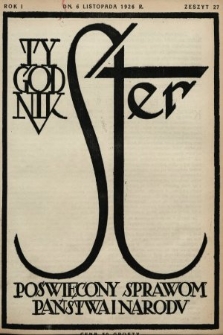 Ster : tygodnik poświęcony sprawom państwa i narodu. 1926, nr 27