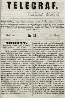 Telegraf. 1853, nr 33
