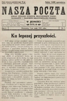 Nasza Poczta : organ Związku Niższych Pracowników Poczt, Telegrafów i Telefonów Rzeczypospolitej Polski[!]. 1928, nr 7