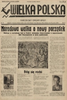 Wielka Polska : narodowy organ walki. 1935, nr 52