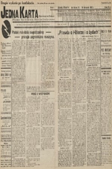 Jedna Karta : pierwszy w Polsce dziennik Narodowo-Socjalistyczny. 1933, nr 58 (drugie wydanie po konfiskacie)