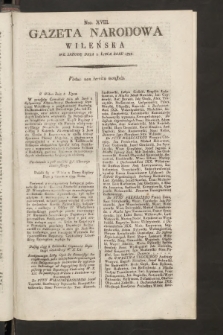 Gazeta Narodowa Wileńska : za rozkazem Najwyższej Rady. 1794, nr 18