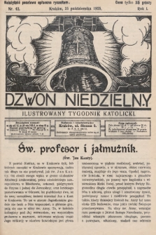 Dzwon Niedzielny : ilustrowany tygodnik katolicki. 1925, nr 43