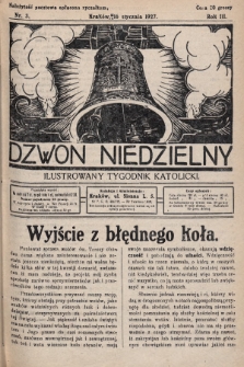 Dzwon Niedzielny : ilustrowany tygodnik katolicki. 1927, nr 3