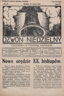 Dzwon Niedzielny : ilustrowany tygodnik katolicki. 1927, nr 13