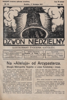 Dzwon Niedzielny : ilustrowany tygodnik katolicki. 1927, nr 16